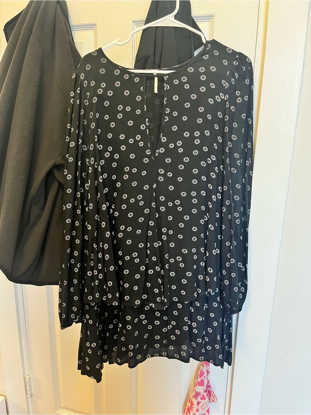 Free People Floral Long-Sleeve Tunic